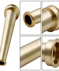 Top Tier Heavy Duty Brass Fire Nozzle 1.5 Inch Nst Fitting industrial sprinkler head with smooth brass finish.
