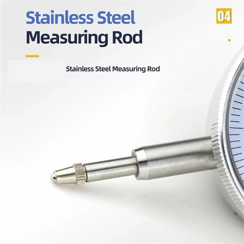 Stainless steel measuring rod with tip for Pro Grade Dial Indicator Magnetic Holder And Bore Gauge Stand Base For Precision Measurement Tools, Magnetic Stand For 10mm Probes, Micrometer Mount, Indicator And Comparator Watch, Stand B Compatible