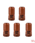 Set of five copper swirl rings from 10 Pack 220857 Swirl Ring Replacement Kit For PMX 45XP 65 85 105 Plasma Cutting Torch, OEM Grade