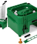 Automatic Golf Tee Machine With Infrared Sensor Ball Release, Golf Launch Monitor, Driver Club Holder, Six Hole Tee Dock