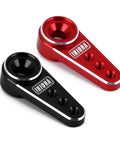 Mini Servo Horn Upgrade Kit For ES08MA II Servo Two Pack Aluminum Alloy With Screws Black And Red For SCX24 And Other RC Cars Precision