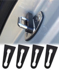 Premium Pack Of Four Durable Rubber Car Door Lock Sound Deadeners For Quiet Slam Free Closing High Grip Auto Noise Absorbing buffer pads on door.