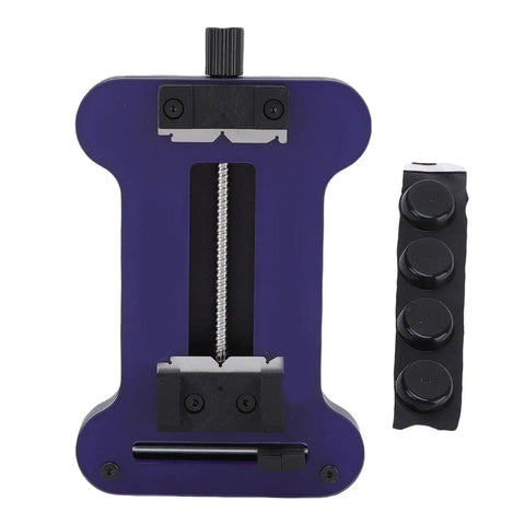Heavy Duty PCB Clamp Tool For Precise Electronics Repair with metal knob, adjustable clamp, and extra grip pads