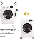 Anti Vibration Feet Pads For Washing Machines Refrigerators And Dryers No Slip Shock Absorber Floor Pads illustration