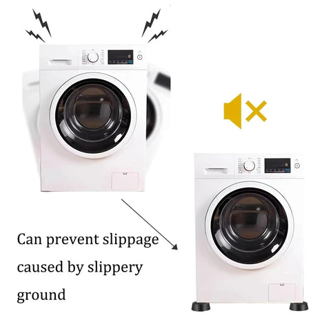 Anti Vibration Feet Pads For Washing Machines Refrigerators And Dryers No Slip Shock Absorber Floor Pads illustration