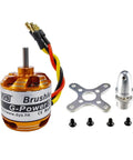 D2826 1000KV Brushless Outrunner Motor For RC Aircraft And Multicopters 2 To 3S LiPo Ready 3.17mm Shaft Includes 3.5mm Banana Plug Adapters