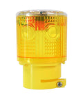 Sun Powered Solar Strobe Warning Light 360 Degree Waterproof LED Safety Light For Outdoor Use Work Zone Traffic Flashing Lamp Yellow