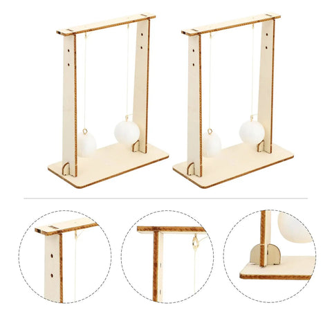 Two-Piece Physics Experiment Kit For Students, Engaging Science Tools For Classroom And Home Learning, wooden frames with balls