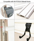 6x24 Inch Slatwall Panels Four Pack PVC Slat Wall Board for Garage Organization Standalone Panels with hook compatibility