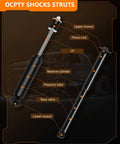 Chevy Front And Rear Shock Absorbers And Struts Replacement Set For 1995 To 2005 Chevy Blazer S10 Blazer Jimmy GMC Sonoma Isuzu Hombre diagram