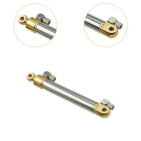 RC Model Mini Hydraulic Cylinder Stainless Steel Spare Parts Precision Machined Inner Wall For Smooth Action 55 mm Stroke