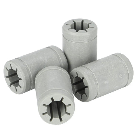 Four Piece Lm8uu Plastic Linear Bearing Kit For 3D Printers Delivering Slick Glide Dead Quiet Running And Zero Grease Drama With Top Shelf Polymer Build Perfect For Straightforward Diy Projects And Cnc Router Mods