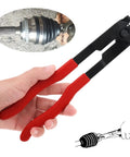 CV Boot Clamp Pliers Kit with 10 Stainless Steel Crimp Bands shown with adjustable clamps for car repair