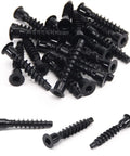 Pack of M7x40mm Carbon Steel Confirmat Screws Inner Hex Self Drilling Black for Wooden Board Connection