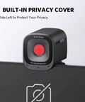 No Fuss Plug And Play 2K Webcam With Reliable Low Light Fix And AI Noise Blocking Dual Mics For Clean Pro Video Calls On Windows PC Mac And Laptops with built-in privacy cover