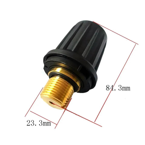 Brass Safety Valve Replacement Kit For Steam Cleaners Compatible With SC1 SC2 SC4 SC5 CTK10 SG4 4 White Hanger Anti Slip Washer Design For Secure Fastening And Leak Prevention Easy Install brass valve with 84.3mm and 23.3mm dimensions