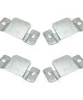 Two Pack Couch Clip Interlock Brackets For Sectional Sofas Easy Install Universal Sofa Connectors shown in zinc finish
