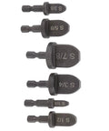 Heavy Duty Copper Flaring Tool Kit For Swagging Air Conditioner Lineset Expansion Ex Handle Pipe Expander For Soft Metal Tubes With High Strength Bearing Steel Construction For Durable And Long Lasting Use - set of 6 different size bearing steel expanding cones.