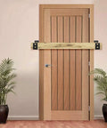 Heavy Duty 2x4 Door Bracket Open Bar Security Holder For Front Door Garage Barn Gate Guard Against Intrusion No Brainer