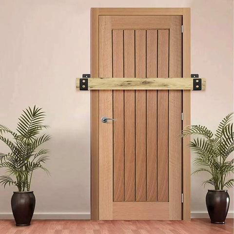 Heavy Duty 2x4 Door Bracket Open Bar Security Holder For Front Door Garage Barn Gate Guard Against Intrusion No Brainer