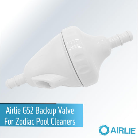 G52 Backup Valve Replacement Kit For Polaris Pool Cleaners 180 280 380 480 shown in white polymer material