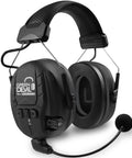 Electronic Bluetooth Earmuffs For Hearing Protection With Boom Microphone And 27 DB Noise Canceling Active Listening Headset