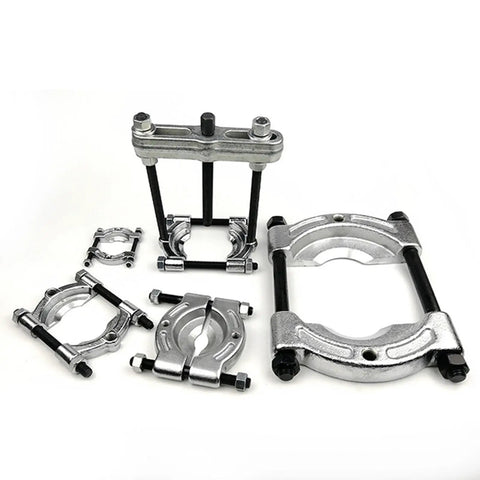 Heavy Duty Bearing Splitter And Remover Tool set with adjustable diameter, angled edges for vehicles, in forged alloy steel.