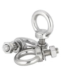 Heavy Duty Swivel Long Lifting Eye Bolt For Hoisting And Rigging Weatherproof And Rust Resistant Built To Handle Big Load Capacity Outdoor Ready Easy Install Ideal For Industrial Marine And DIY Rigging Tasks, M10 stainless steel