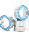 Beefy Cartridge Bearings 15x24x7mm Chrome Steel Sealed With Grease Double Row 3802LLU For Hubs Pivot 4 Pack, three bearings shown