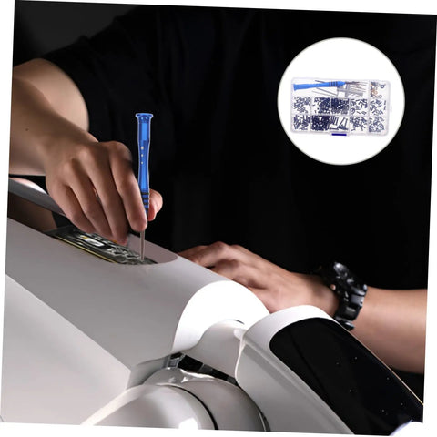 Person using Must Have RC Car Maintenance Kit With Full Screw Set Nuts Bolts And Hardware Fasteners Including Metric Screws on RC model