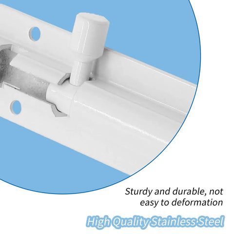 Built Tough 3 Inch Barrel Bolt Lock In Crisp White Heavy Duty Stainless Steel Slide Latch With Complete Mounting Hardware Rust Proof Security Bolt For Patio Gates Front Doors And Barn Sheds Solid 2 Pack