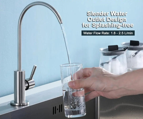 Lead Free Drinking Water Faucet For Kitchen Must Have That Fits Most Reverse Osmosis Systems, Stainless Steel 304 Body