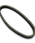 Premium Motorcycle Drive V-Belt For Kawasaki KAF1000 Mule Pro-Dx And Pro-Dxt Eps Le Models Years 2006 Through 2018 in black with green lining.