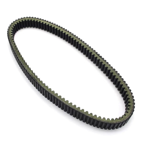 Premium Motorcycle Drive V-Belt For Kawasaki KAF1000 Mule Pro-Dx And Pro-Dxt Eps Le Models Years 2006 Through 2018 in black with green lining.