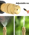 Adjustable brass nozzle of 360 Degree Curved Garden Automatic Irrigation System With Adjustable Nozzles And Water Saving Design