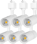Set of 12W H Track Lighting Heads Dimmable LED Track Spotlights CRI 90 Plus 3000K Warm White 120V 36 Degree Beam for kitchen walls