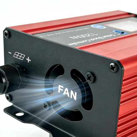 High-Efficiency MPPT Solar Charge Controller 30A 1200W with cooling fan, step-up to 48/60/72V, for RV and golf carts