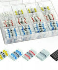 Top Grade 50 Pcs Solder Seal Wire Connectors Heat Shrink Waterproof Sleeves For Effortless One Step Installation No Crimping Tool Needed Durable And Secure Professional Grade Connections Made Easy With Hot Melt Adhesive Dual Layer Protection That in assorted sizes in storage case