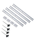 Heavy Duty T Track Knob Kit For T Slot Miter Track Jig For A Universal Workbench Beefy Woodworking Jigs And Fixtures Utility Multifunctional Sturdy Silver Finish showing assembled components