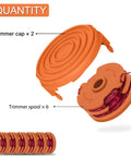 Trimmer Spools For Worx Weed Eater WG116 WG119 WG183 Two Spool Pack With 16 Feet Each Of 0.065 Inch Auto Feed Replacement