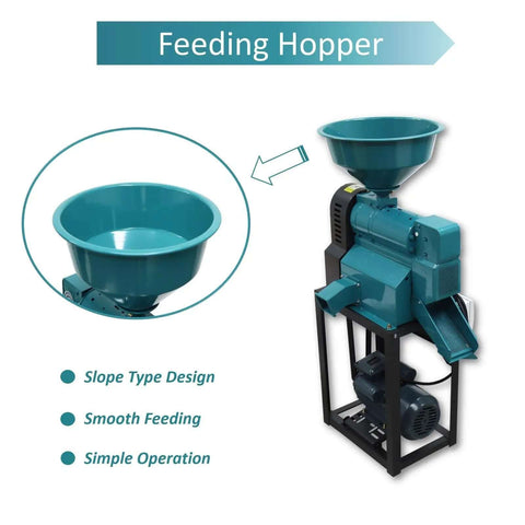 Commercial Coffee Cocoa Bean Huller And Dehuller Peeling Machine With 330 Pounds Per Hour Capacity, Speed Control And Adjustable Feed Inlet