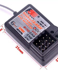 Flysky GR3E AFHDS 2.4G Long Range 3CH Receiver for FS-GT2 FS-GT2B FS-GT3B FS-GT3C FZ-IT4S shown with dimensions