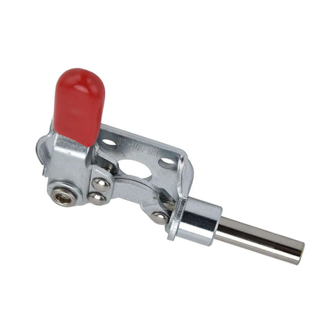 Close-up of Push Pull Quick Release Toggle Clamp For Metal Plates And Electronic Equipment Installation With 40kg Capacity GH301CR