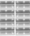 8 Pack Stainless Steel L Shaped Corner Brackets For 90 Degree Furniture And Cabinet Support, Heavy Duty Triangular Braces in a grid