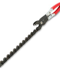 Exhaust Pipe Cutter Chain Tool For Three Quarter Inch To Three And A Quarter Inch Pipes, Built Tough One Handed Rotation with red grips