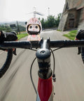 Totally Cool Cat Bike Helmet Decor for Bikes and Cars Made of Lightweight Resin with propeller helmet on bike handlebar