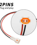 Close-up of 2-pin connector from Power Lead Kit Replacement For Yamaha Wolverine RMAX And 850 X2 X4 RMAX2 RMAX4 Pack Of 5