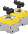 150 Lb Switchable Magnetic Workholding Squares Two Pack For Welding And Fabrication Value Bundle Pro Grade Clamp Set