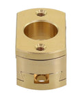 Oldham Coupler for 3D Printer Z Axis T8 Screw Upgrade Kit, Gold Tone Brass Link Reducing Vibration Noise and Chatter, Smooth, Precise Motion, Easy Repair and Calibration for Hot Bed Drive, brass coupler