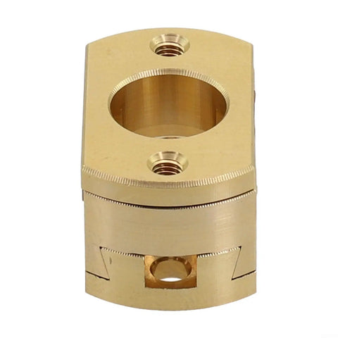 Oldham Coupler for 3D Printer Z Axis T8 Screw Upgrade Kit, Gold Tone Brass Link Reducing Vibration Noise and Chatter, Smooth, Precise Motion, Easy Repair and Calibration for Hot Bed Drive, brass coupler